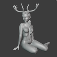 wiccan.png Mystic Elegance: Wiccan Goddess Sculpture with Deer Horns