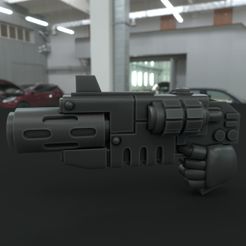 inf_pistol_c1.jpg Бесплатный STL файл Infernus gun for space knights・Модель 3D-принтера для скачивания