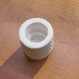 IMG_1127.JPG Free 3D file R2D2 Battery Cable Knurled Connector (Reworked for Stainless Braided Supply Line Hose)・3D printer design to download