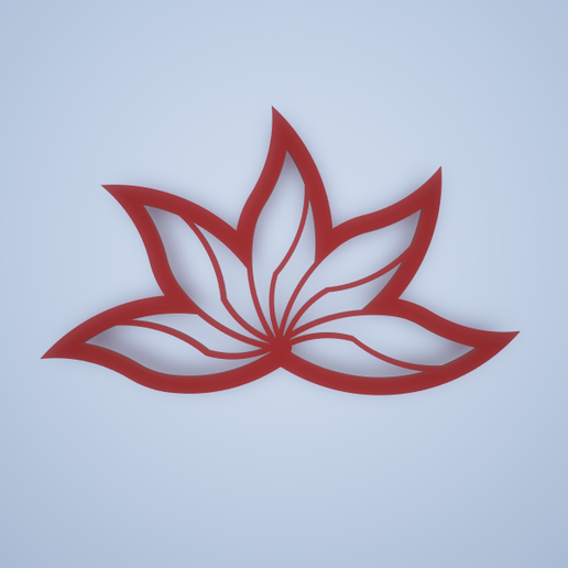 flower.polymer clay cutter 3D model