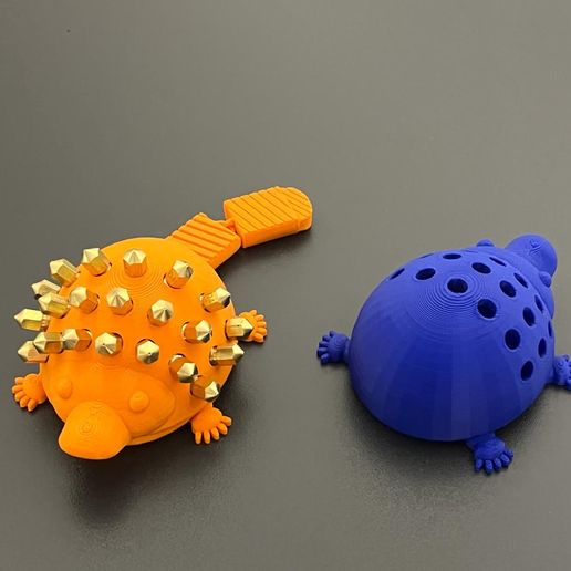 WhatsApp-Image-2022-05-13-at-11.52.56-2.jpeg Download STL file Articulated Platypus Funny Nozzle Holder/Storage • 3D print model, SnipeX_3D
