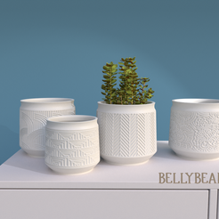 PotBoho_Bundle_A.png (BUNDLE SET A) Boho Decorative Planter Set