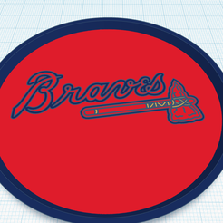Tri-Color-Coasters.png Atlanta Braves Coaster
