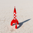 Cohete-1.png Tintin rocket 1 meter (scalable)