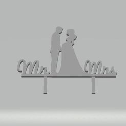 Topper-torta.jpg Fichier STL gratuit Dessus de gâteau de mariage・Design à télécharger et à imprimer en 3D