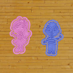 5.png STL-Datei COOKIE CUTTER Junge und Mädchen・3D-Drucker-Vorlage zum herunterladen
