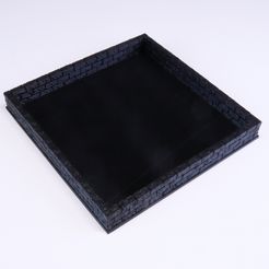 Brick-dice-tray-Square.jpg Archivo STL BANDEJA DADOS LADRILLO CUADRADA・Objeto de impresión 3D para descargar