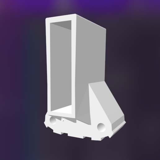 Rubber foot for folding aluminum ladder - Rubber foot for folding aluminum ladder - 3D model önizlemesi