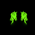 Caballo.png Fluorescent horse for wall decoration