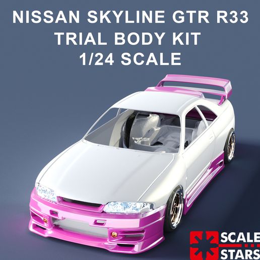 🇯🇵 NISSAN SKYLINE GTR R33 TRIAL body kit・ 3D File for 3D