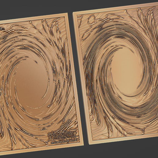 YU-GI-OH! Backing cardFree STL File for 3D printingCults