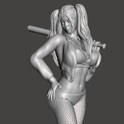 1clothed-9.jpg Fichier STL Harley Quinn・Design pour imprimante 3D à télécharger