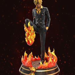 sanji 01.jpg STL file Sanji - One Piece for 3d print model・3D printable model to download