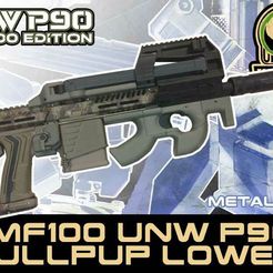 UNW-P90-PE-EMF100-P90-lower.jpg STL-Datei UNW P90 styled Bullpup niedriger für die PLANET ECLIPSE EMF100・Modell zum Herunterladen und 3D-Drucken