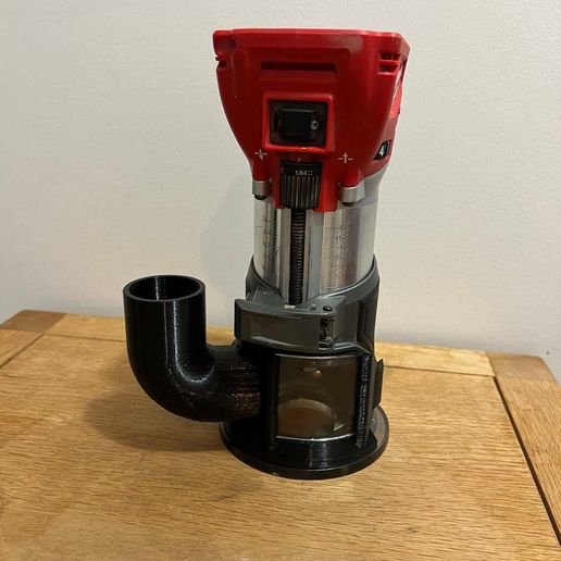 Dust Collection Port for Milwaukee Router
