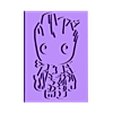 Baby_groot_emporte_piece.stl Baby groot in a cookie cutter