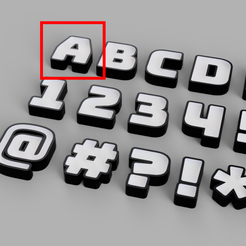 font_bungee_3d_view_Testbuchstabe_A.png Test letter of the 3D font "Bungee"