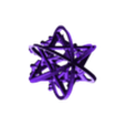 merkaba en esfera con soportes.stl merkaba three-dimensional david's star, three-dimensional David's star
