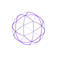 Wireframe Shape Spherical Pentakis Dodecahedron.STL Wireframe Shape Spherical Pentakis Dodecahedron