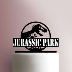 Jurassic-Park.jpg Cake Topper Adorno Torta - Jurassic Park