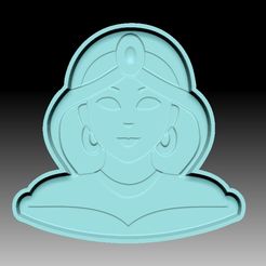 Jasmine-VACUUM-PIECE.jpg Archivo STL MOLDE BOMBA DE BAÑO JAZMÍN・Diseño imprimible en 3D para descargar