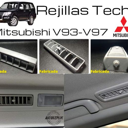 👽 Mitsubishi Pajero Montero V93 V97 Roof Side Air Conditioning