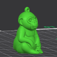 Mac02.png Monkey Keychain