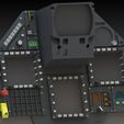 rendu1.jpg Mirage 2000 dashboard Only Stl Files only AVIATION DESIGN 3D print model