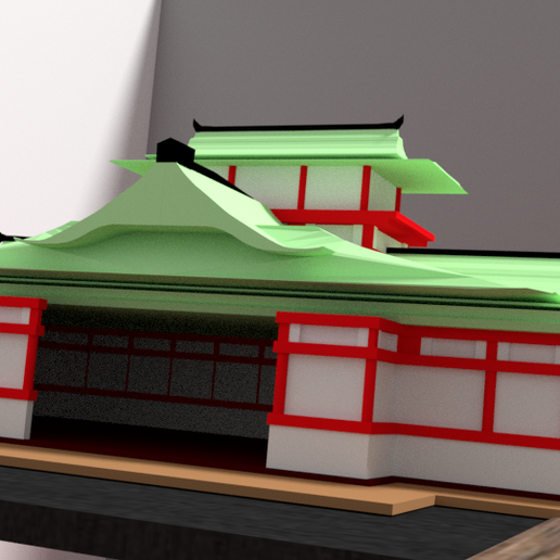temple 1.png Download STL file Japanese Temple • 3D printable model, 3Dgraph