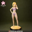 Render9.png Android18 - Dragon Ball 3D print model