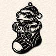 frog-reptile-santa-hat-stocking-mistletoe-ornament.png frog reptile santa hat stocking mistletoe ornament