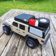 iy wy Axial SCX24 Jeep Gladiator Topper with angle shape
