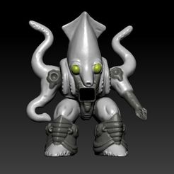 ScreenShot043.jpg Fichier 3D Battle Beasts Octopus Action figure 3D STL・Objet pour imprimante 3D à télécharger, DESERT-OCTOPUS
