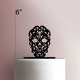 JB_Scroll-Skull-225-277-Cake-Topper.jpg MEXICAN SKULL TOPPER MEXICAN SKULL CALAVERA MEXICANA