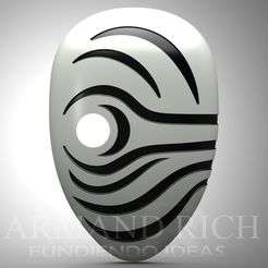 primer-mascara-obito.jpg Fichier STL MASK FIRST APPEARANCE OBITO UCHIHA, NARUTO・Objet pour impression 3D à télécharger