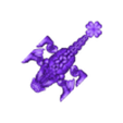 Clover Leaf Dragon.stl STL file PRINT-IN-PLACE FLEXI CLOVER LEAF DRAGON ARTICULATED・3D printer model to download