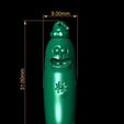 DIMENSION.jpg 3D Happy Pickle Character  3D printable model