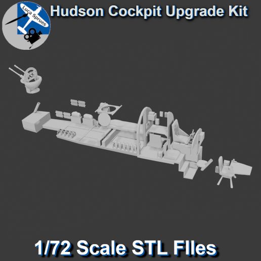 1/72 Lockheed Hudson & Ventura Cockpit Upgrade Set (Basic Interior)