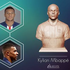 Kylian Mbappé A\SELEIX Fichier DXF Modèle d'impression 3D de Kylian Mbappe PSG Kit・Plan à imprimer en 3D à télécharger, selfix