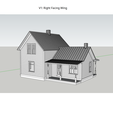 GableandWingRight1.png 1.5 Story Farmhouse - Gable and Wing