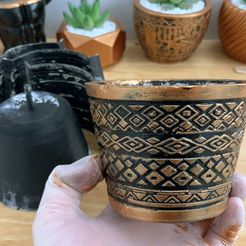 3D-printed-mold-Boho-Pot-2.jpg STL file Boho Pot Mold・3D printable design to download