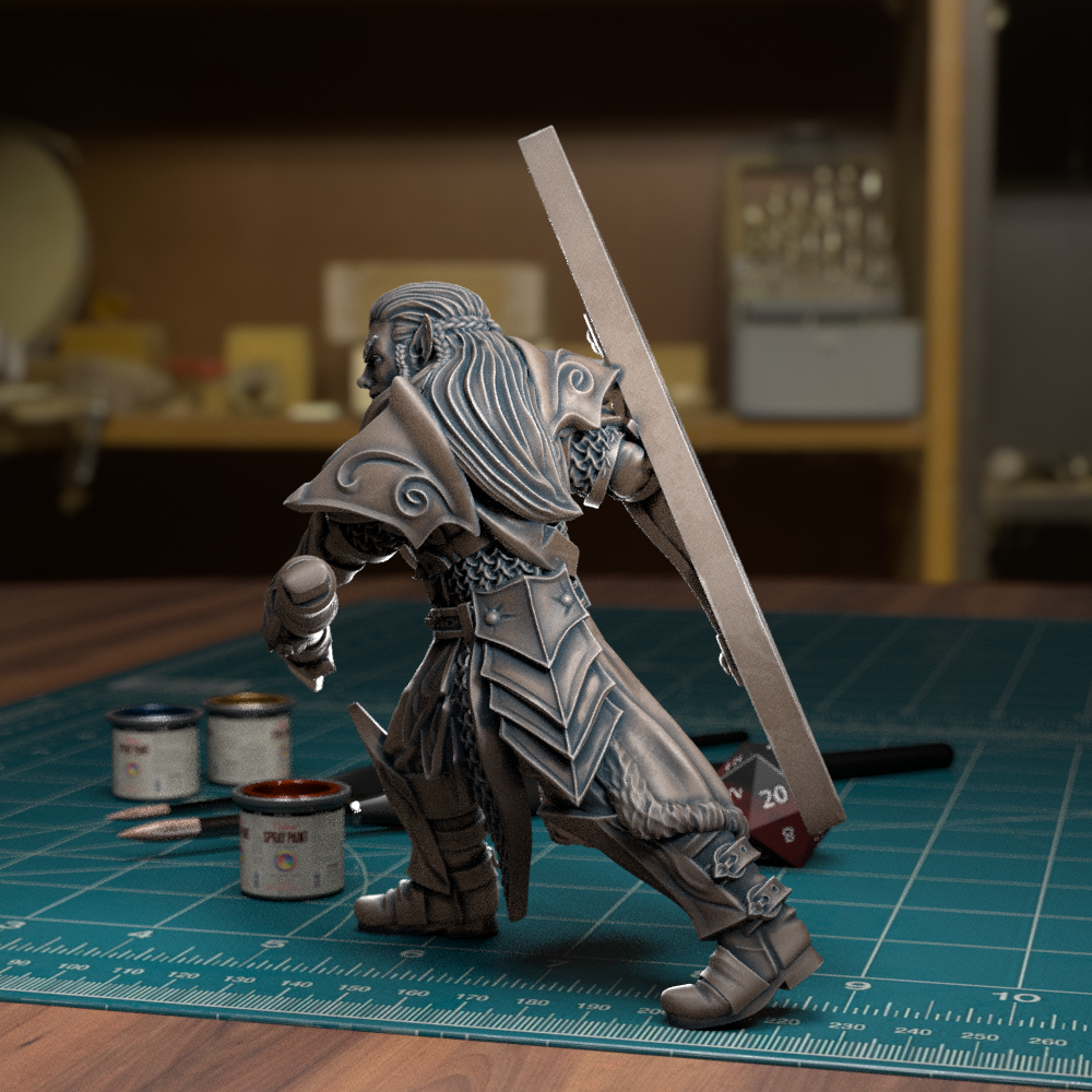 Infantry03.0002.png Download STL file Elf Infantry 03 - [Pre-Supported] • 3D printing template, TytanTroll_Miniatures