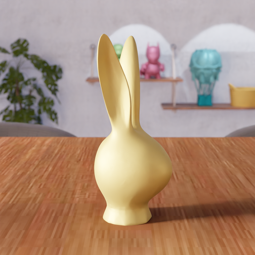untitled9.png 3D Easter Bunny Head STL File - 341