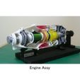 P0-1-Engine-Assy.jpg Archivo STL Motor turbohélice, para aviones de negocios, tipo turbina libre, corte・Modelo para descargar y imprimir en 3D