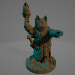 Felid-Falconer.png STL file Felid Falconer・Template to download and 3D print, Ellie_Valkyrie