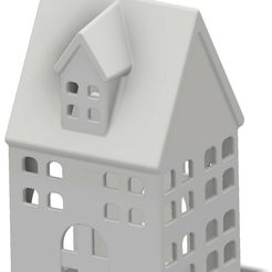 middle_house_2.jpg Fichier STL Maison du milieu avec porte-bougie・Modèle à télécharger et à imprimer en 3D