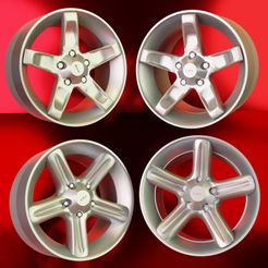 F150-LIGHTNING.jpg Archivo OBJ FORD SVT F150 LIGHTNING 1999 FnF RUEDA OEM (16-17-18 PULGADAS) MODELO 1/24・Objeto imprimible en 3D para descargar