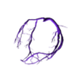CORONARY VEIN.stl Ultra Realistic High-Resolution 3D Normal Heart Model with Aorta, Pulmonary Artery & Vein, Coronary Artery & Vein, Pulmonary & Aortic Valves, Mitral Valve, and Tricuspid Valve