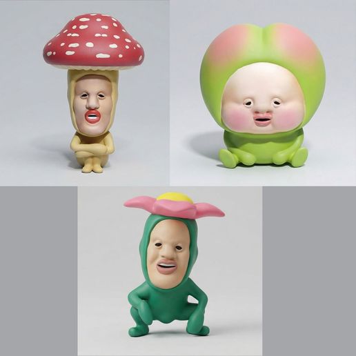 Japanese Mascot Collection - 3 STL Figure Pack