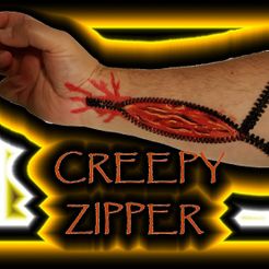 CREEPY ZIPPERxcf.jpg STL-Datei CREEPY ZIPPER SET kostenlos herunterladen • 3D-druckbares Objekt, DJER